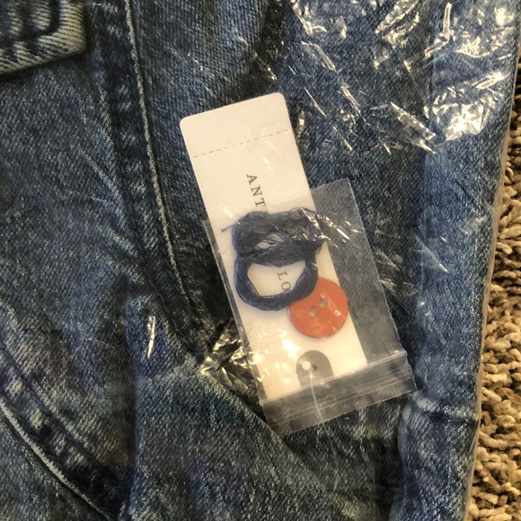 Anthropologie Blue Denim Trench Coat - Picture 8 of 10